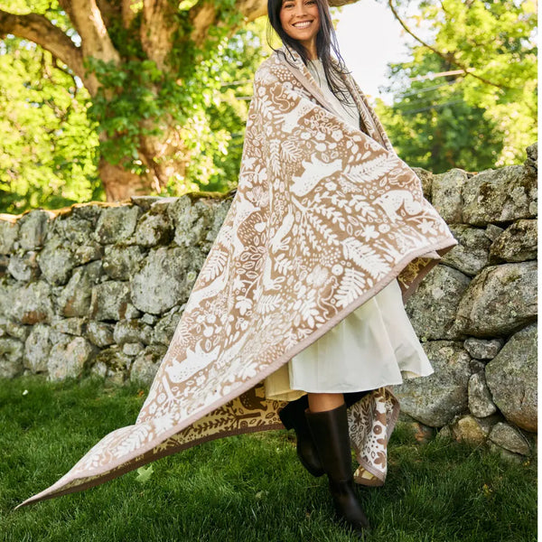 Whimsical Woods Sepia Blanket