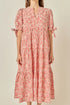 Embroidered Midi Dress