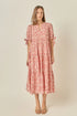 Embroidered Midi Dress