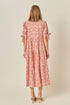 Embroidered Midi Dress