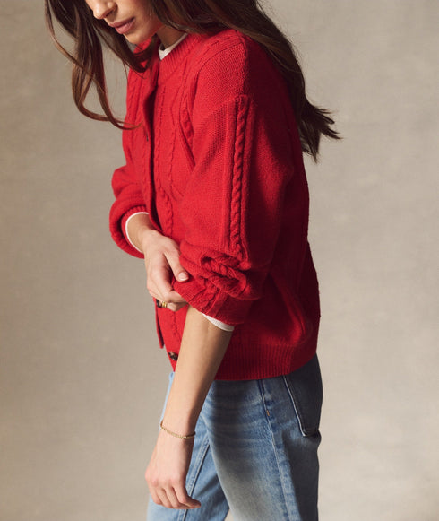 Everly Cable Knit Cardigan