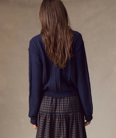 Everly Cable Knit Cardigan