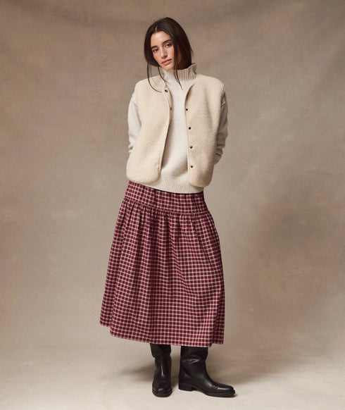 Gia Oxford Midi Skirt