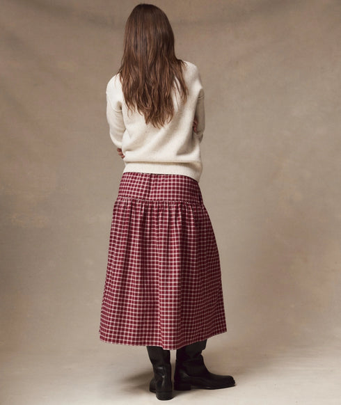 Gia Oxford Midi Skirt