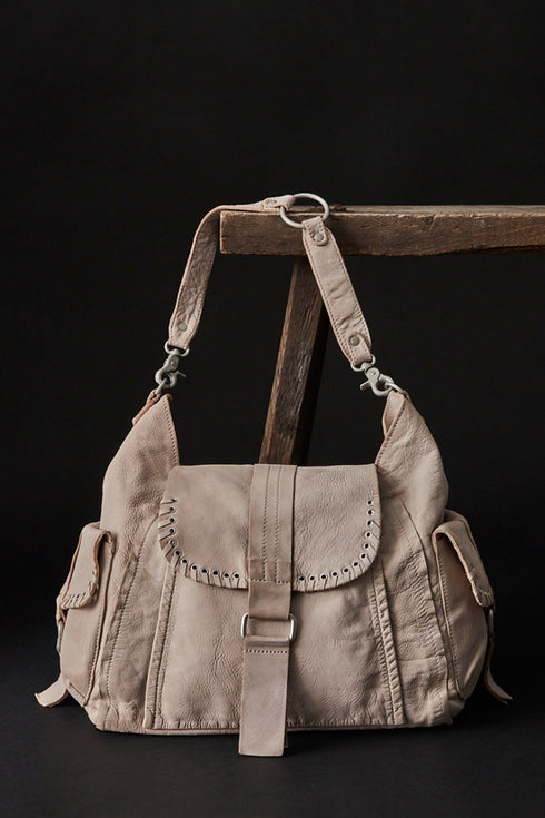 Leigh Distressed Hobo- We The Free