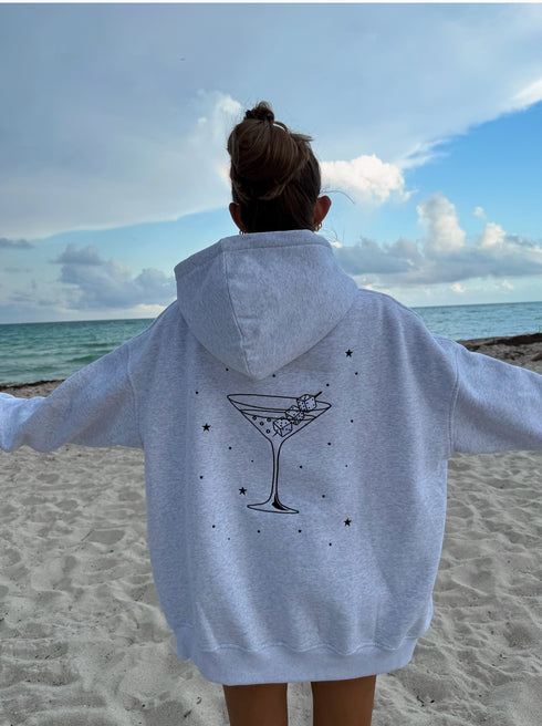 Martini Dice Embroidered Hoodie