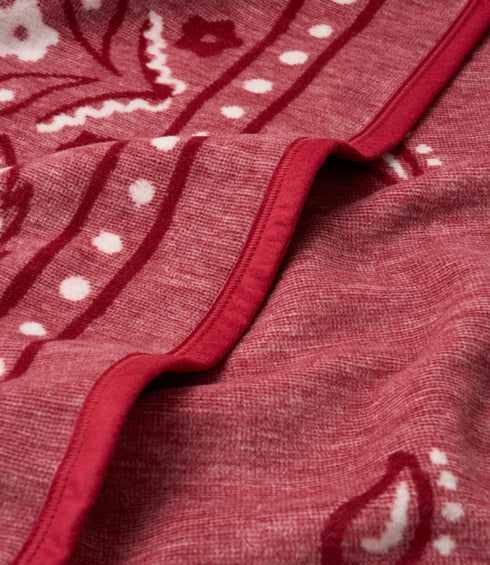 Vintage Red Bandana Blanket