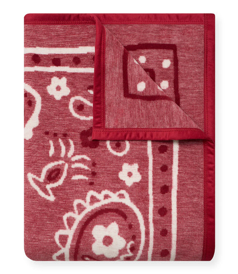 Vintage Red Bandana Blanket