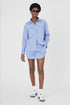 Alexis Oversized Shirt - French Connection - French Blue