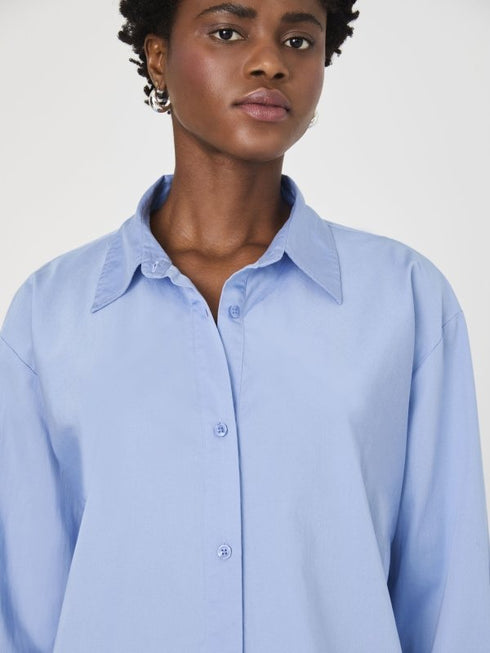 Alexis Oversized Shirt - French Connection - French Blue