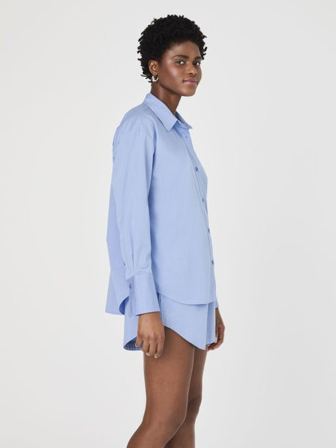Alexis Oversized Shirt - French Connection - French Blue