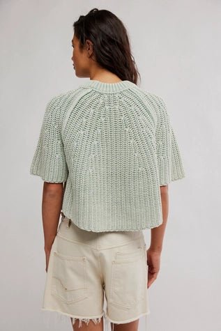 Amy Sweater Tee - Free People - Cameo Green