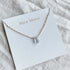 Aquamarine Necklace - Milk Moon - Aquamarine