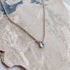 Aquamarine Necklace - Milk Moon - Aquamarine