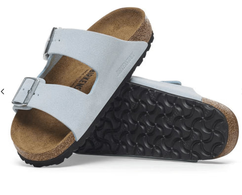 Arizona Baby Blue Suede - Birkenstock - Baby Blue