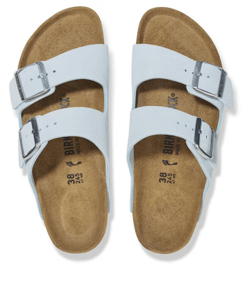 Arizona Baby Blue Suede - Birkenstock - Baby Blue