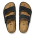 Arizona Platform Suede Leather - Birkenstock - Black