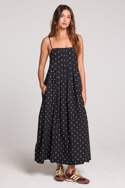 Arosa Midi Dress - Saltwater Luxe - Black and White