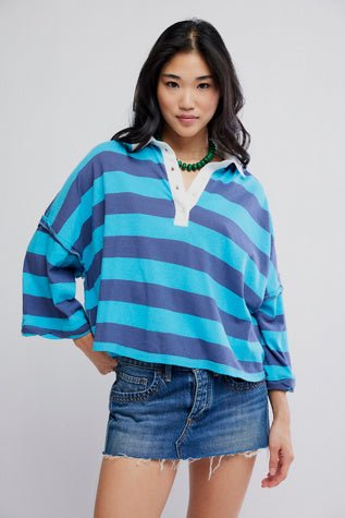 Auggie Tee - Free People - Night Shadow/ Tropical