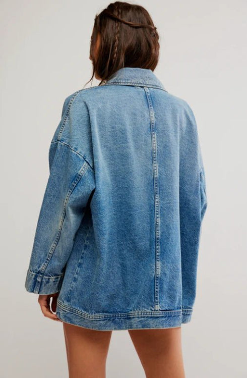 Avery Denim Jacket - Free People - Got The Blues