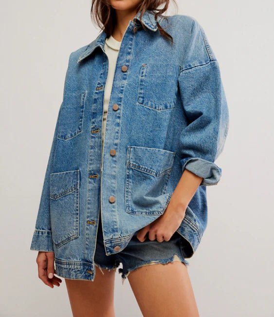 Avery Denim Jacket - Free People - Got The Blues