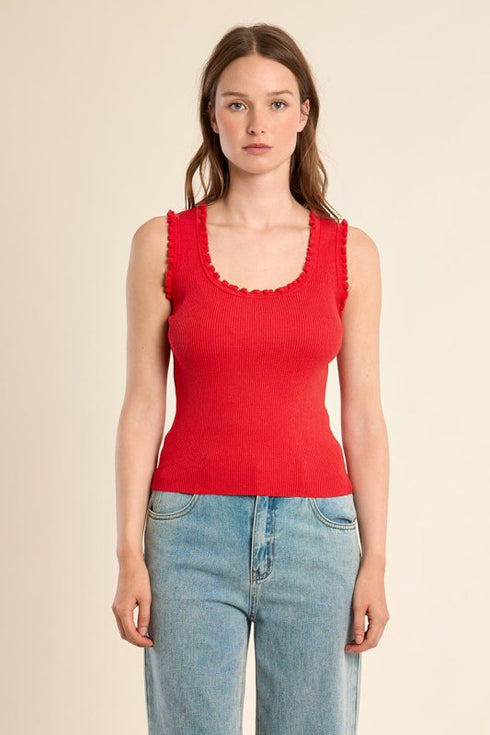 Bailey Knit Tank - Molly Bracken - Red