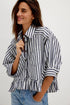 Bailey Stripe Shirt - We The Free - We The Free by Free People - Nautical Navy Combo