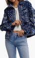 Bandana Jacquard Shirt Jacket - We The Free - We The Free by Free People - Indigo Combo