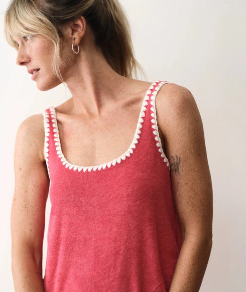 Beach Terry Dress - Marine Layer - Red