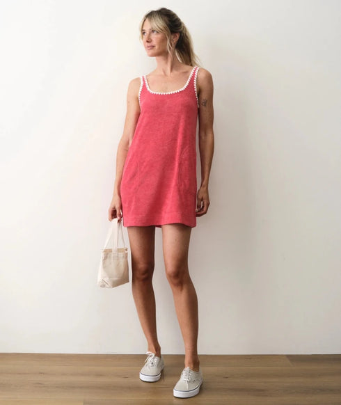 Beach Terry Dress - Marine Layer - Red