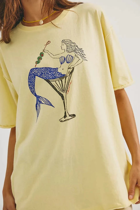Best Coast Tee - Free People - Mermaid Combo