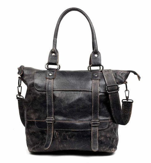 Big Fork Tote - Bed Stu - Black Lux