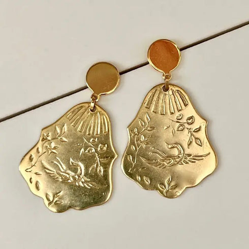 Bluebell Earrings - Sandrine France Studio - Gold