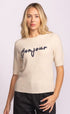 Bonjour Sweater - Pink Martini - Beige