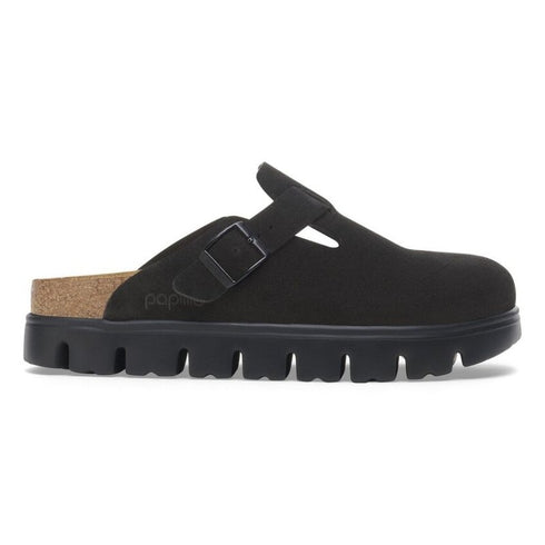 Boston Chunky Suede Leather - Black - Birkenstock - Black
