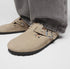 Boston Rivets Suede Leather - Birkenstock - Taupe