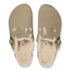 Boston Shearling Suede Leather - Taupe - Birkenstock - Taupe