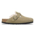 Boston Shearling Suede Leather - Taupe - Birkenstock - Taupe