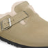 Boston Shearling Suede Leather - Taupe - Birkenstock - Taupe