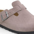 Boston Soft Footbed Suede Leather - Birkenstock - Faded Purple