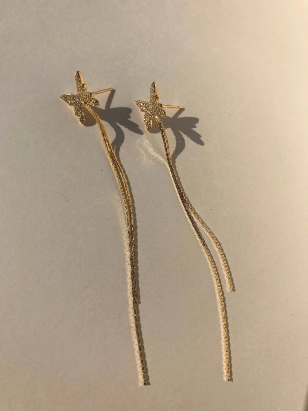 Butterfly Kite Earrings - Golden Hour - Gold