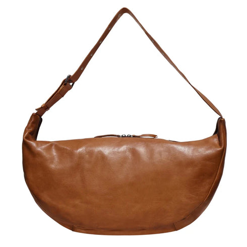 Cabo Handcrafted Leather Oversized Sling - Latico - Cognac