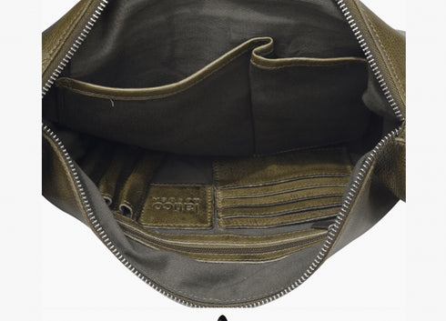 Callie Leather Sling Bag - Latico - Moss