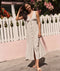 Camila Maxi Dress - Marine Layer - Cream and Navy