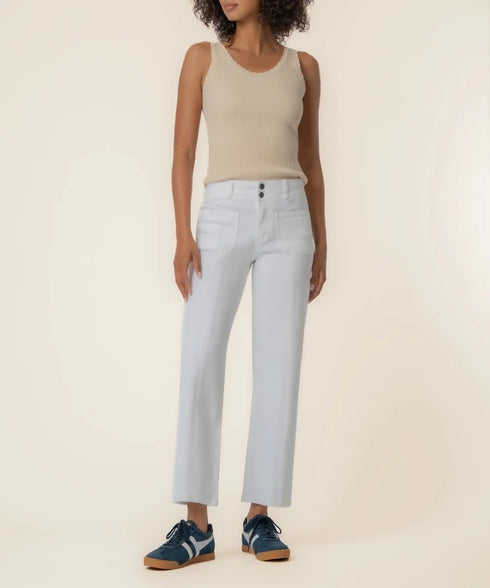 Charlotte High Rise Straight Leg - KUT - White
