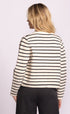 Chastain Chunky Stripe Cardi - Pink Martini - Beige