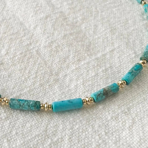 Cherish Necklace - Golden Hour - Turquoise