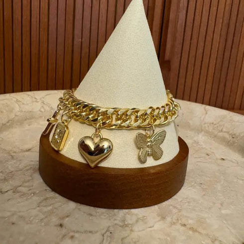 Chunky Charm Bracelet - Golden Hour Studio - Gold
