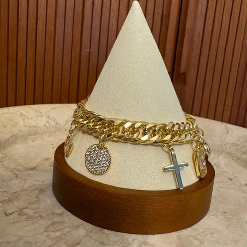 Chunky Charm Bracelet - Golden Hour Studio - Gold