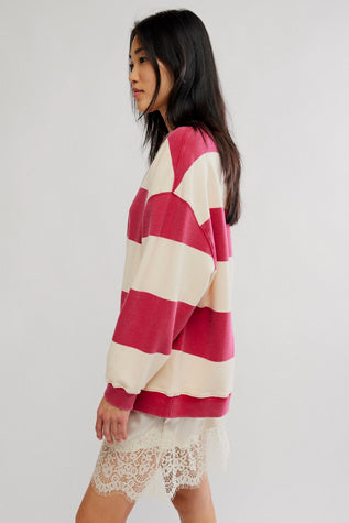 Classic Striped Oversized Crewneck - We The Free